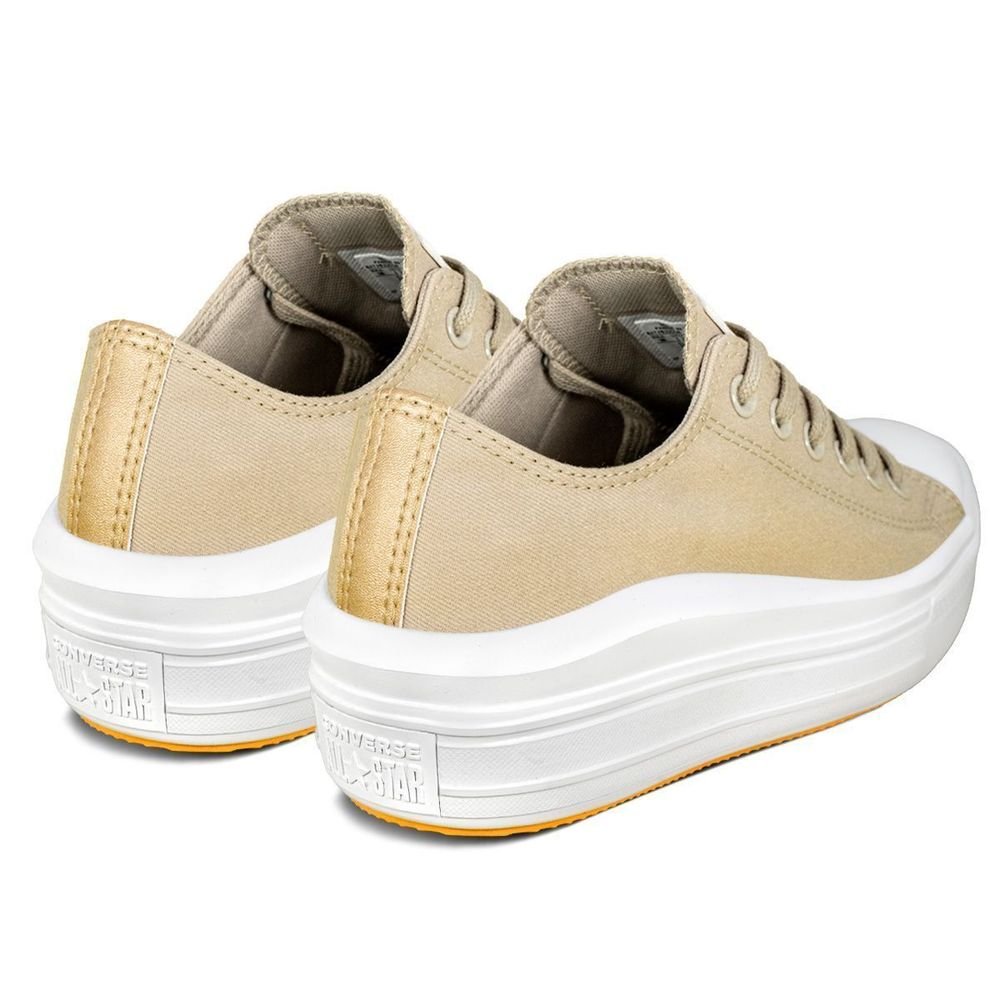 Tênis Converse Couro Chuck Taylor All Star Move | Bege Bege 4