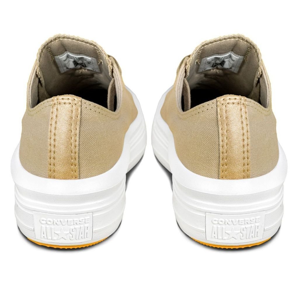 Tênis Converse Couro Chuck Taylor All Star Move | Bege Bege 5