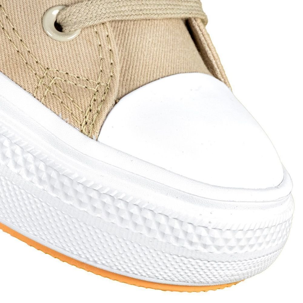 Tênis Converse Couro Chuck Taylor All Star Move | Bege Bege 7