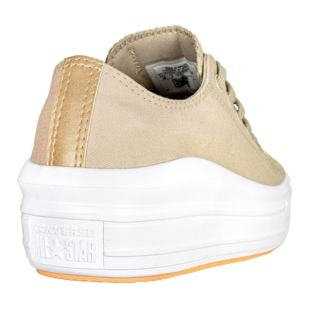 Tênis Converse Couro Chuck Taylor All Star Move | Bege Bege 8