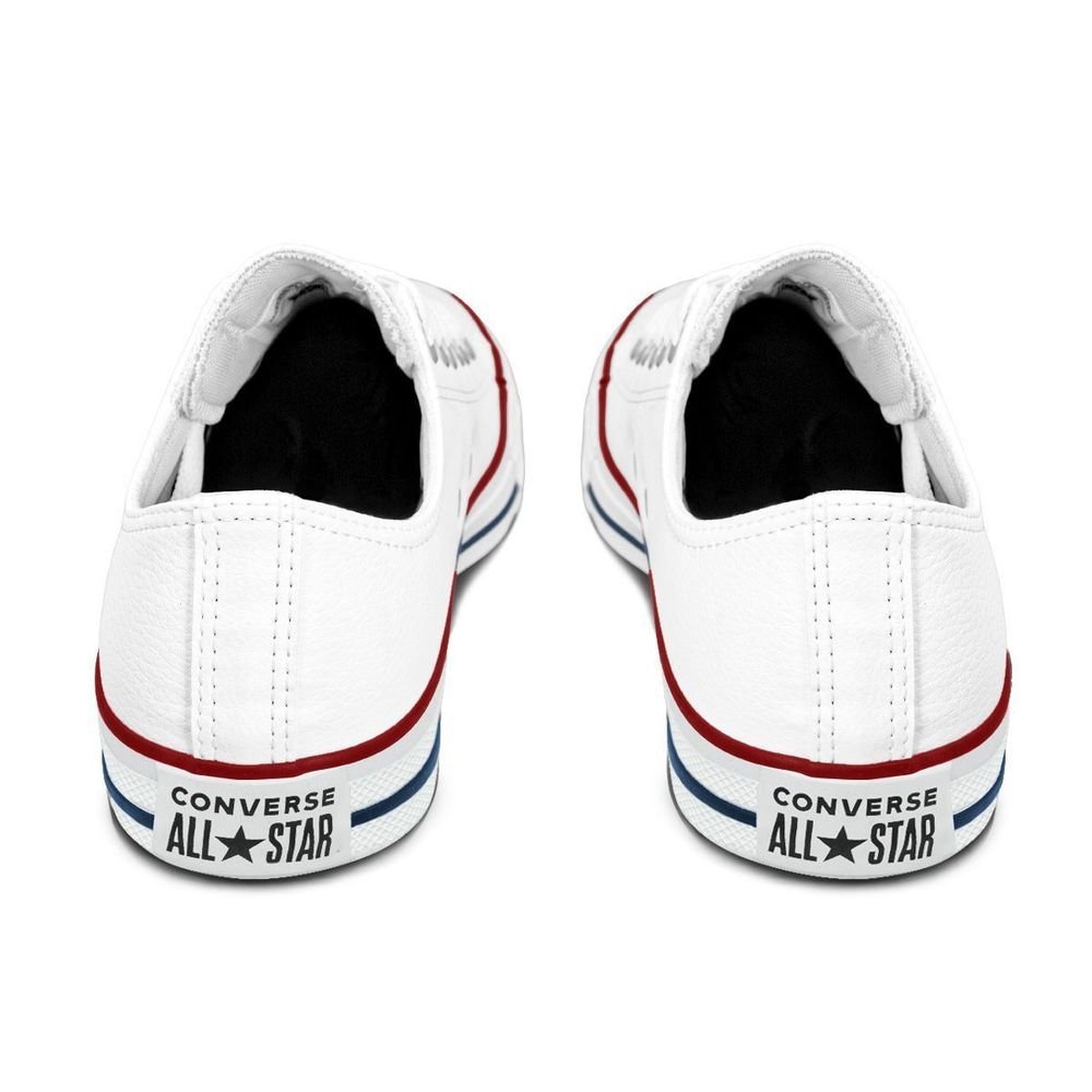 Tênis Converse Couro Unissex Cano Baixo Chuck Taylor All Star | Branco