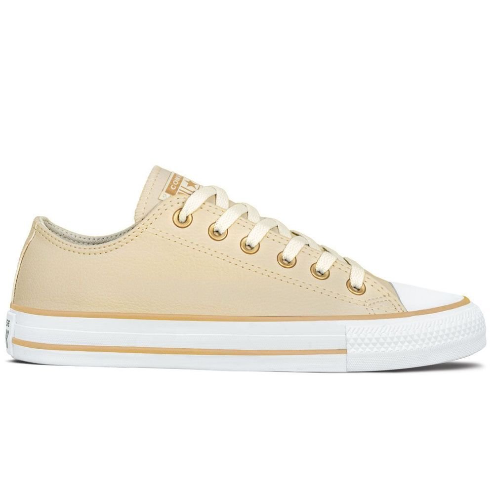 Tênis Converse Couro Unissex Chuck Taylor All Star | Nude Bege