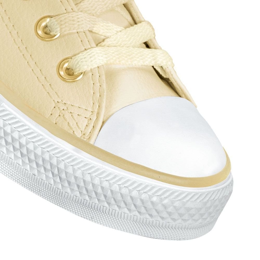 Tênis Converse Couro Unissex Chuck Taylor All Star | Nude Bege Bege 6