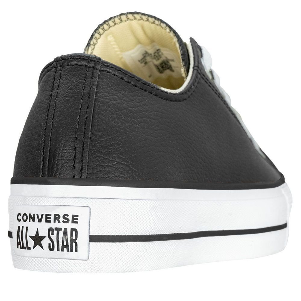 Tênis Converse Couro Unissex Lift All Star | Preto Branco Preto 8