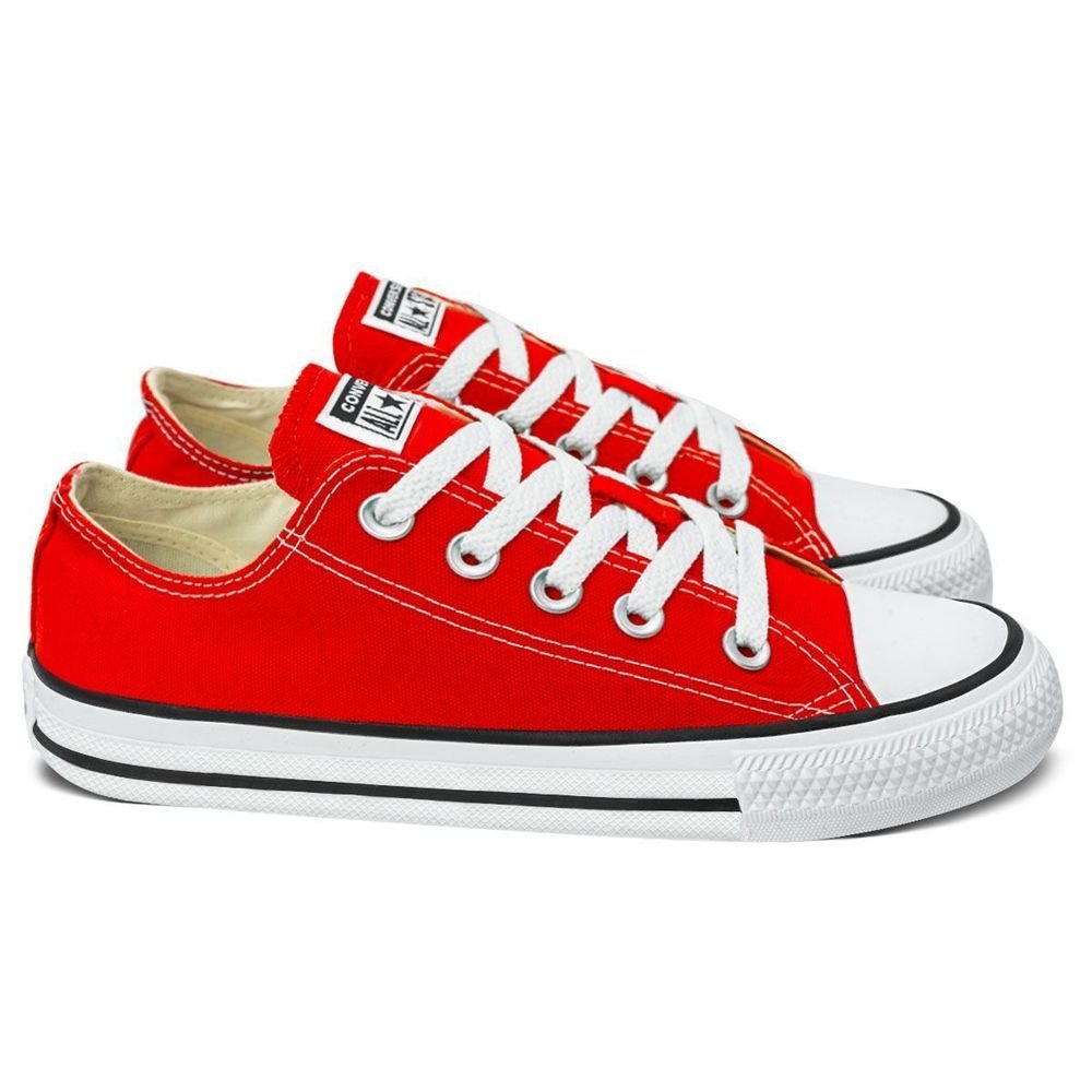 Tênis Converse Infantil Lona Chuck Taylor All Star | Vermelho Vermelho 7