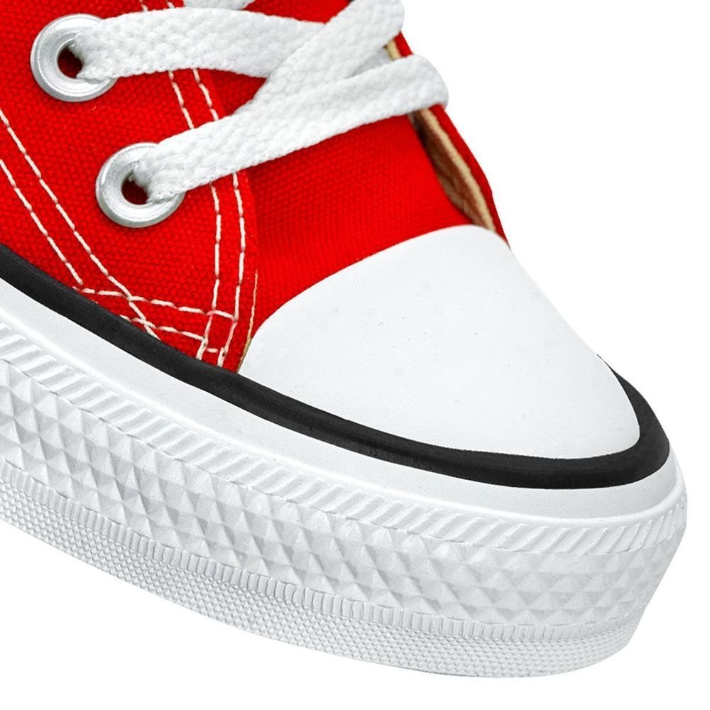 Tênis Converse Infantil Lona Chuck Taylor All Star | Vermelho Vermelho 4