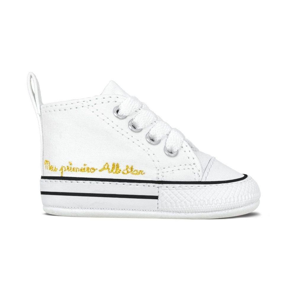 Tênis Converse Infantil Lona Chuck Taylor My First All Star |  Branco