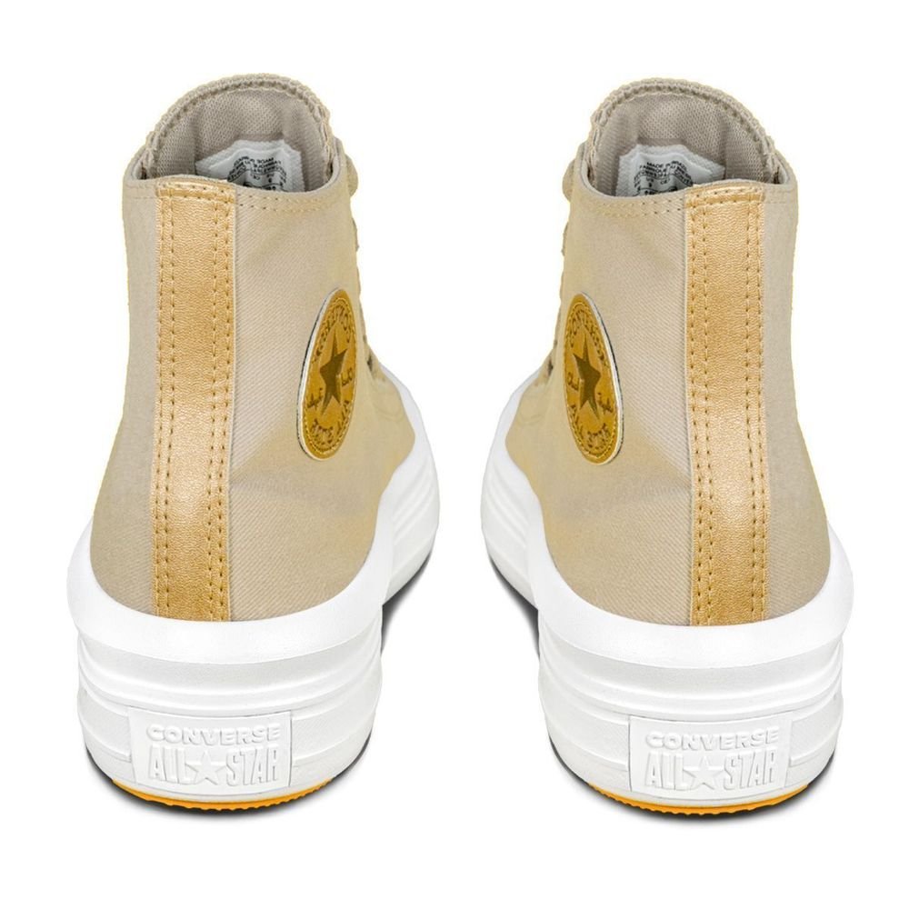 Tênis Converse Lona Unissex CA Chuck Taylor All Star Move | Nude Bege Bege 5