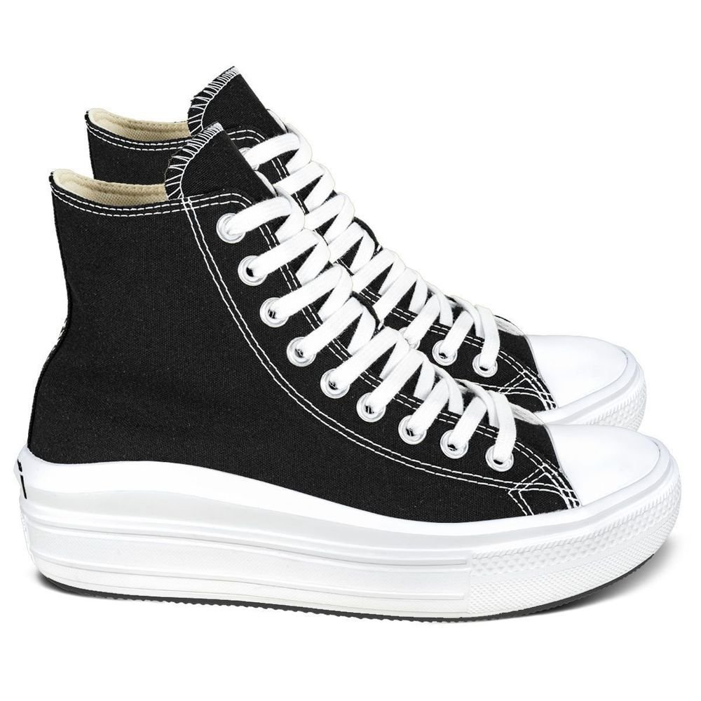 Tênis Converse Chuck Taylor All Star Move Cano Alto Unissex | Preto Preto 3