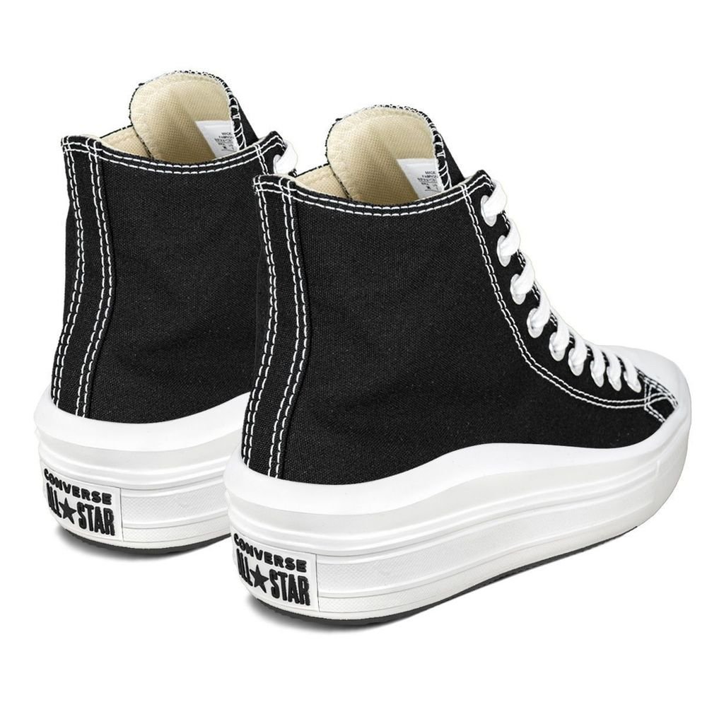 Tênis Converse Chuck Taylor All Star Move Cano Alto Unissex | Preto Preto 4