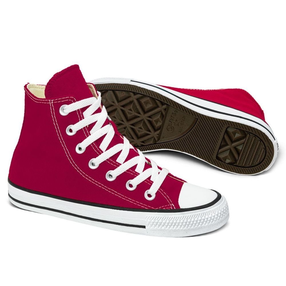 Tênis Converse Chuck Taylor All Star Cano Alto Lona Unissex | Bordô Bordô 2