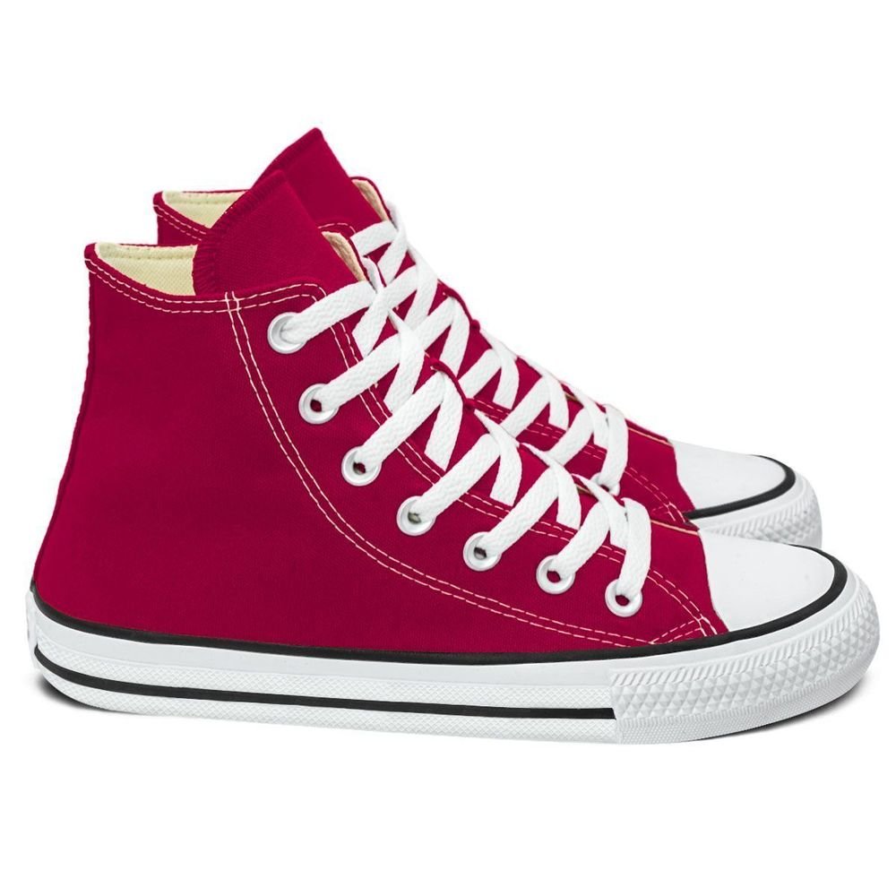 Tênis Converse Chuck Taylor All Star Cano Alto Lona Unissex | Bordô Bordô 3