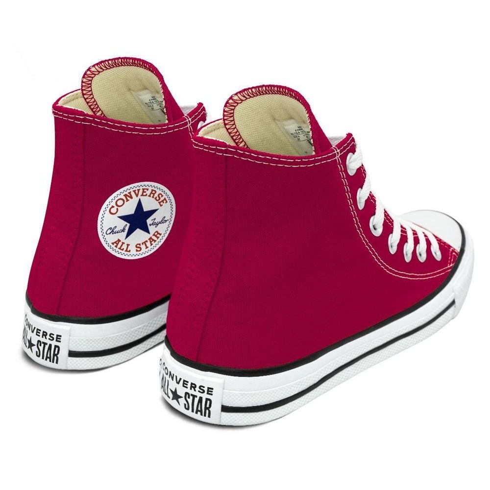 Tênis Converse Chuck Taylor All Star Cano Alto Lona Unissex | Bordô Bordô 4