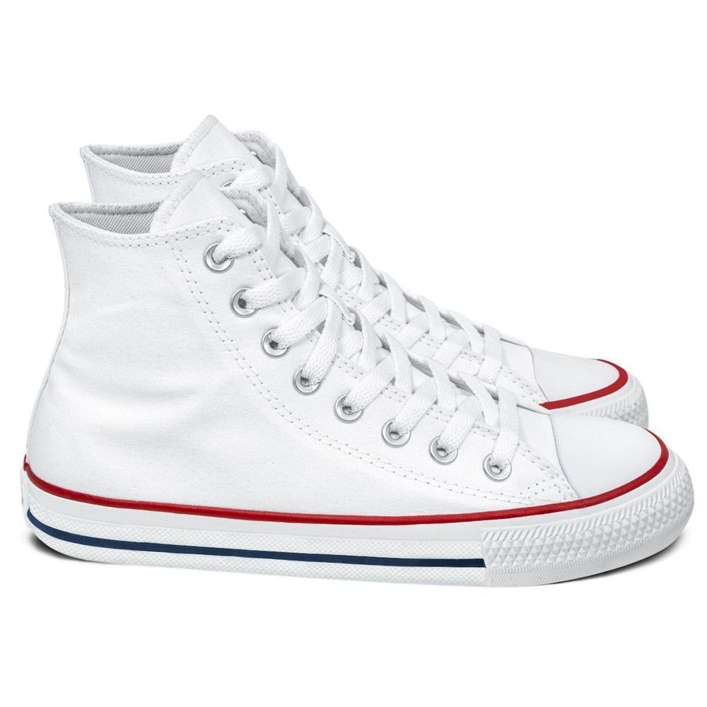 Tênis Converse Lona Unissex Cano Alto Chuck Taylor All Star | Branco Branco 3