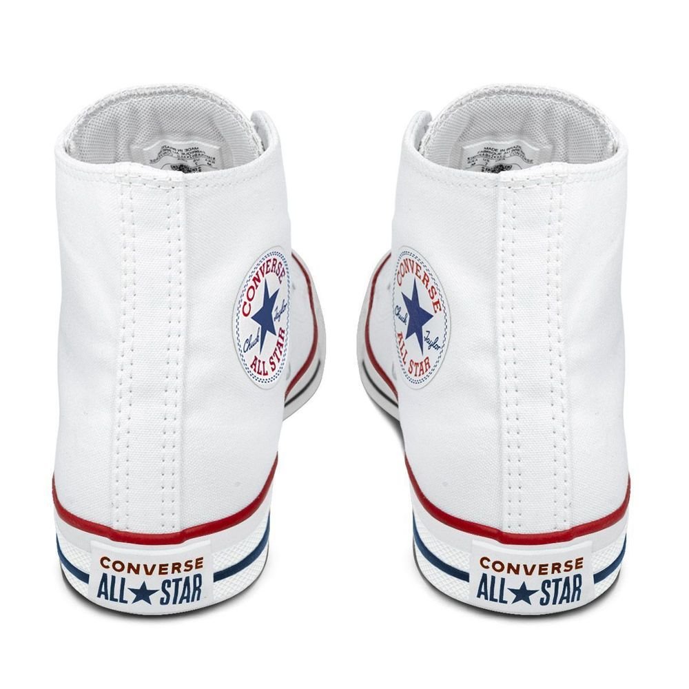 Tênis Converse Lona Unissex Cano Alto Chuck Taylor All Star | Branco Branco 4