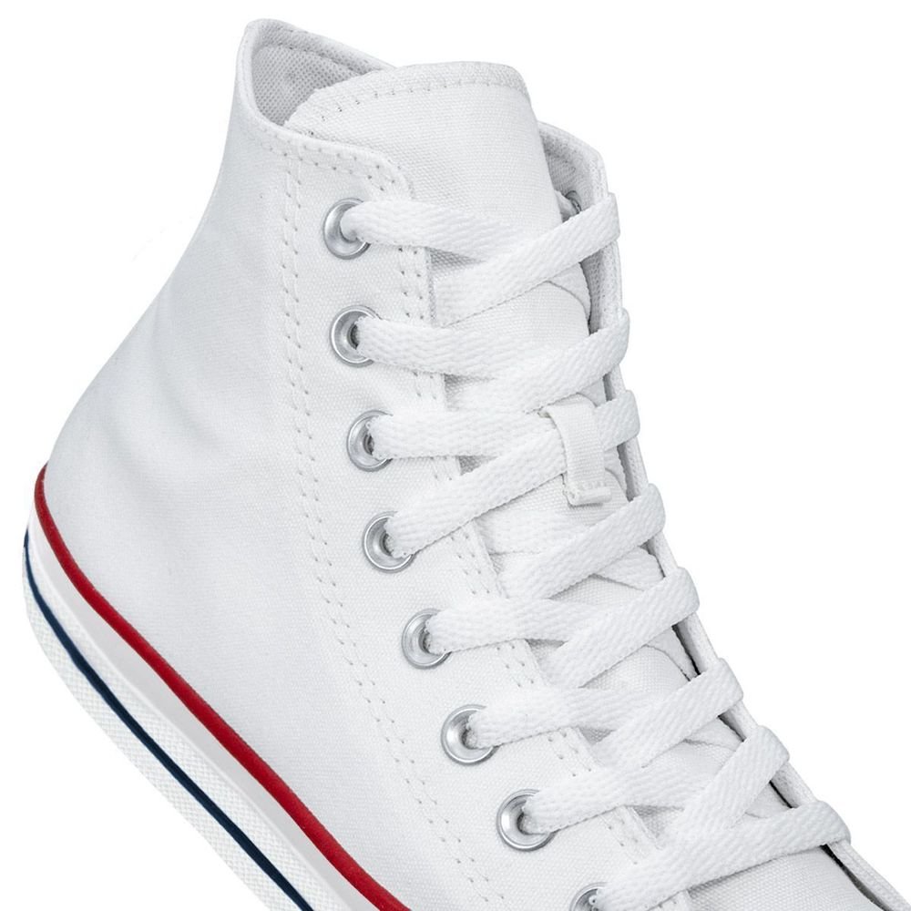 Tênis Converse Lona Unissex Cano Alto Chuck Taylor All Star | Branco Branco 5