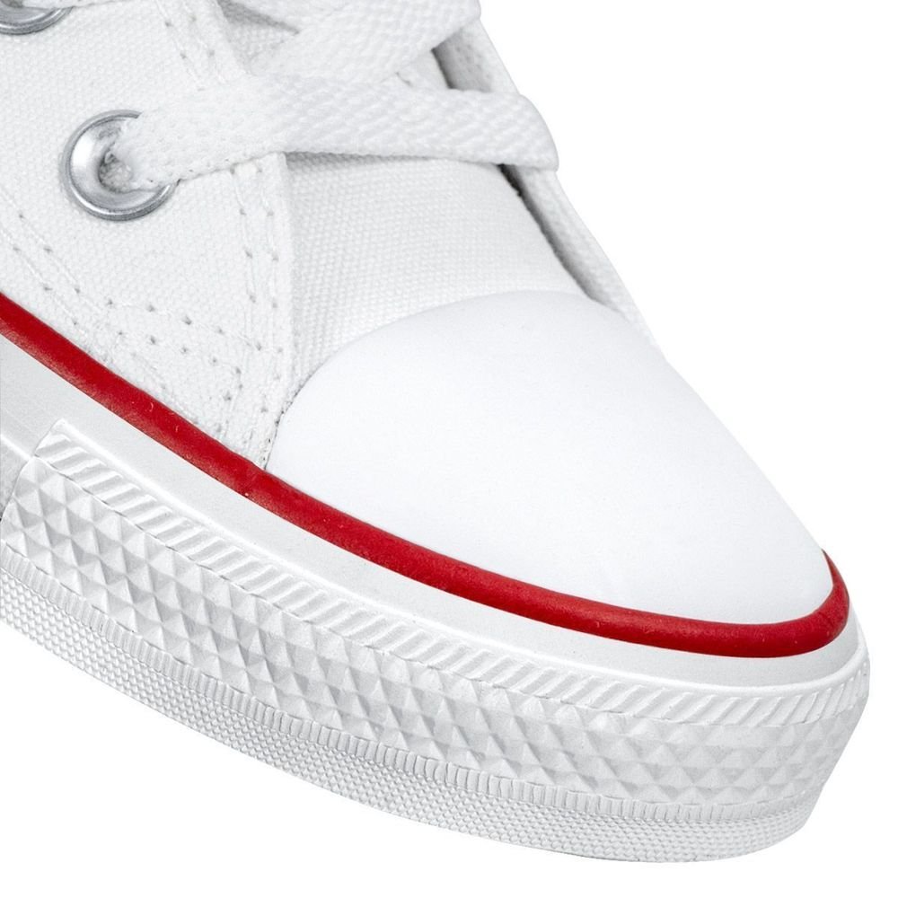 Tênis Converse Lona Unissex Cano Alto Chuck Taylor All Star | Branco Branco 6