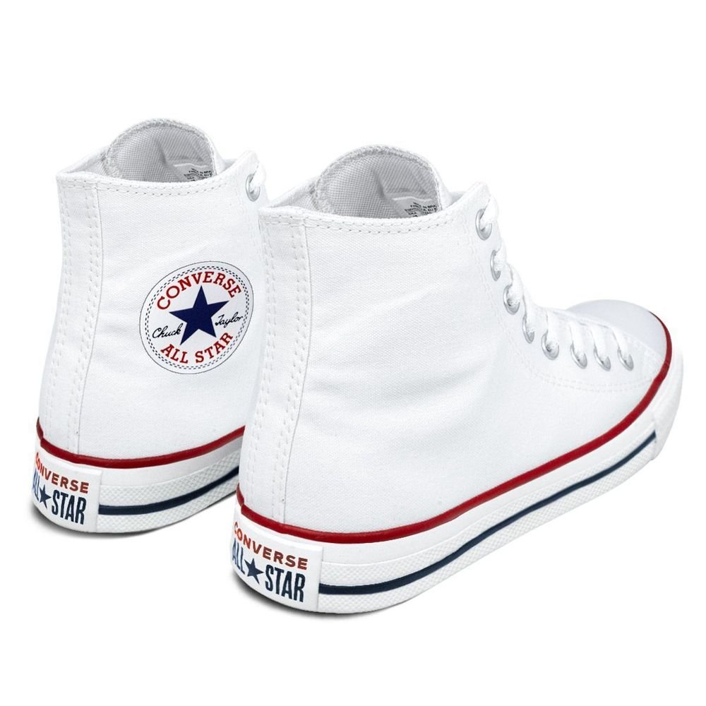 Tênis Converse Chuck Taylor All Star Cano Alto Lona Unissex | Branco Branco 2