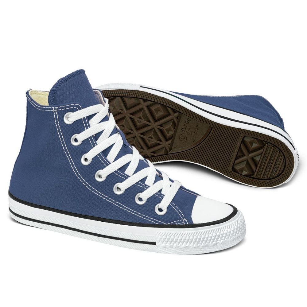 Tênis Converse Lona Unissex Cano Alto Chuck Taylor All Star | Marinho Azul 2
