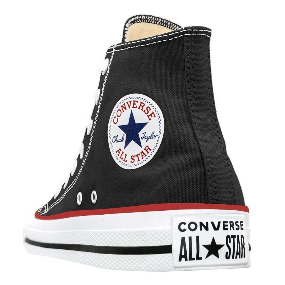 Tênis Converse Lona Unissex Cano Alto Chuck Taylor All Star | Preto Preto 8