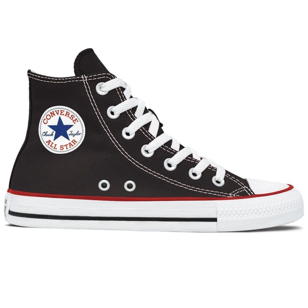 Tênis Converse Lona Unissex Cano Alto Chuck Taylor All Star | Preto
