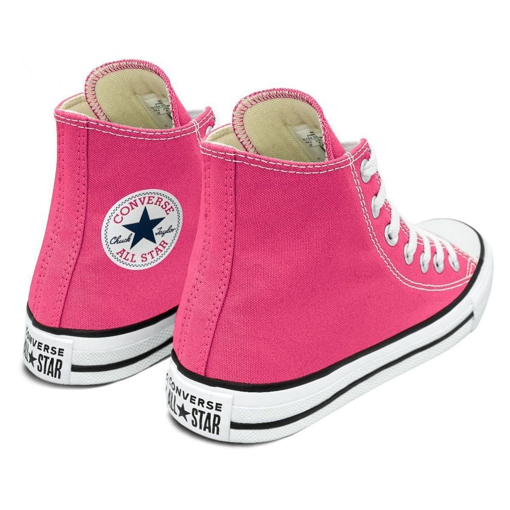 Tênis Converse Lona Unissex Cano Alto Chuck Taylor All Star | Rosa Rosa 4