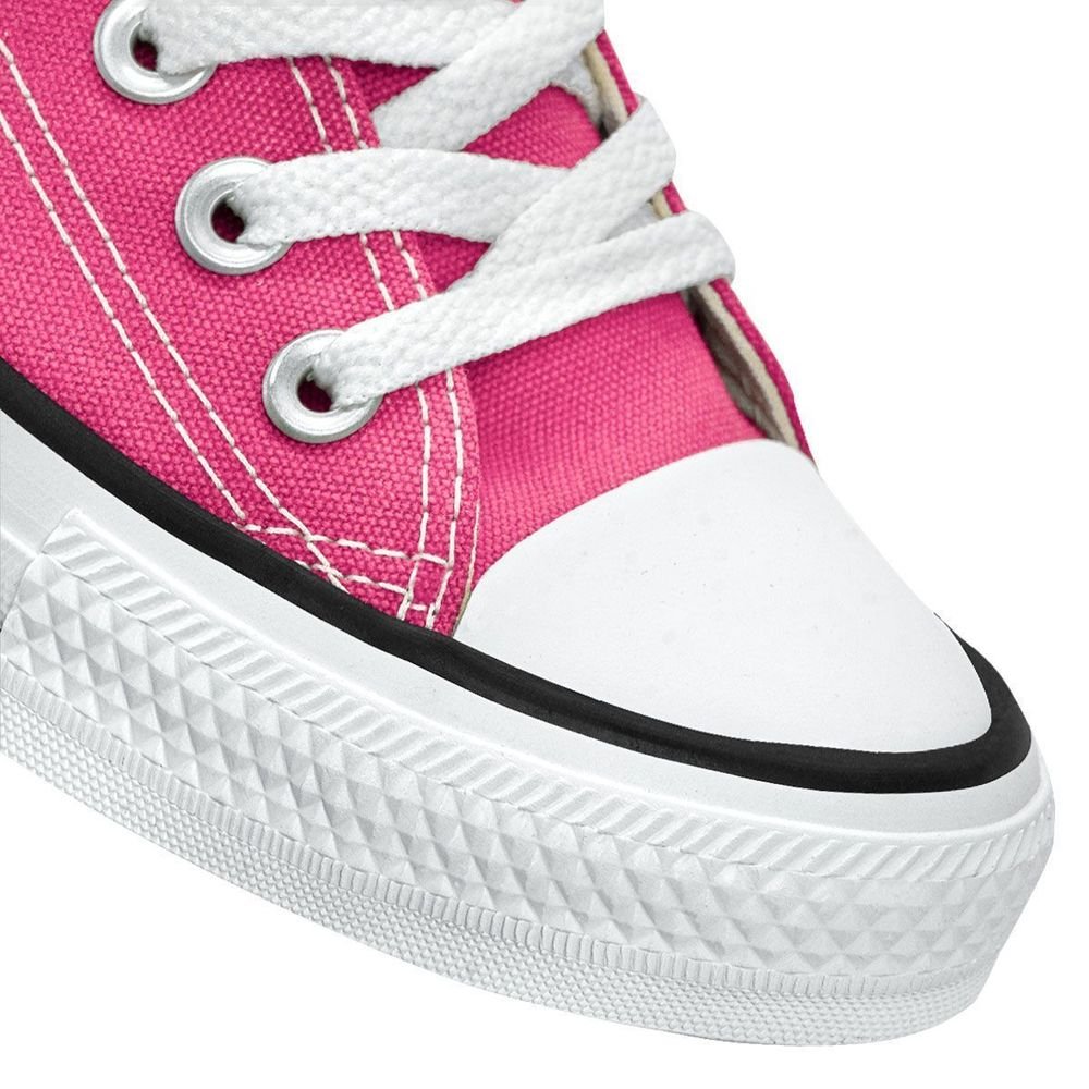 Tênis Converse Lona Unissex Cano Alto Chuck Taylor All Star | Rosa Rosa 7