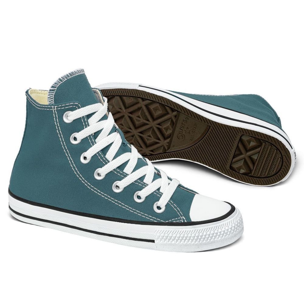 Tênis Converse Lona Unissex Cano Alto Chuck Taylor All Star | Verde Verde 2