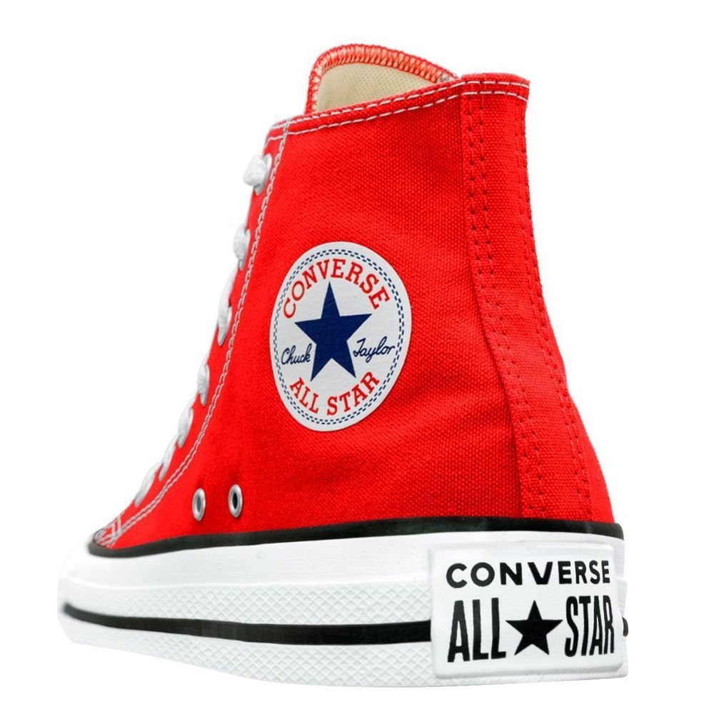 Tênis Converse Lona Unissex Cano Alto Chuck Taylor All Star | Vermelho Vermelho 8