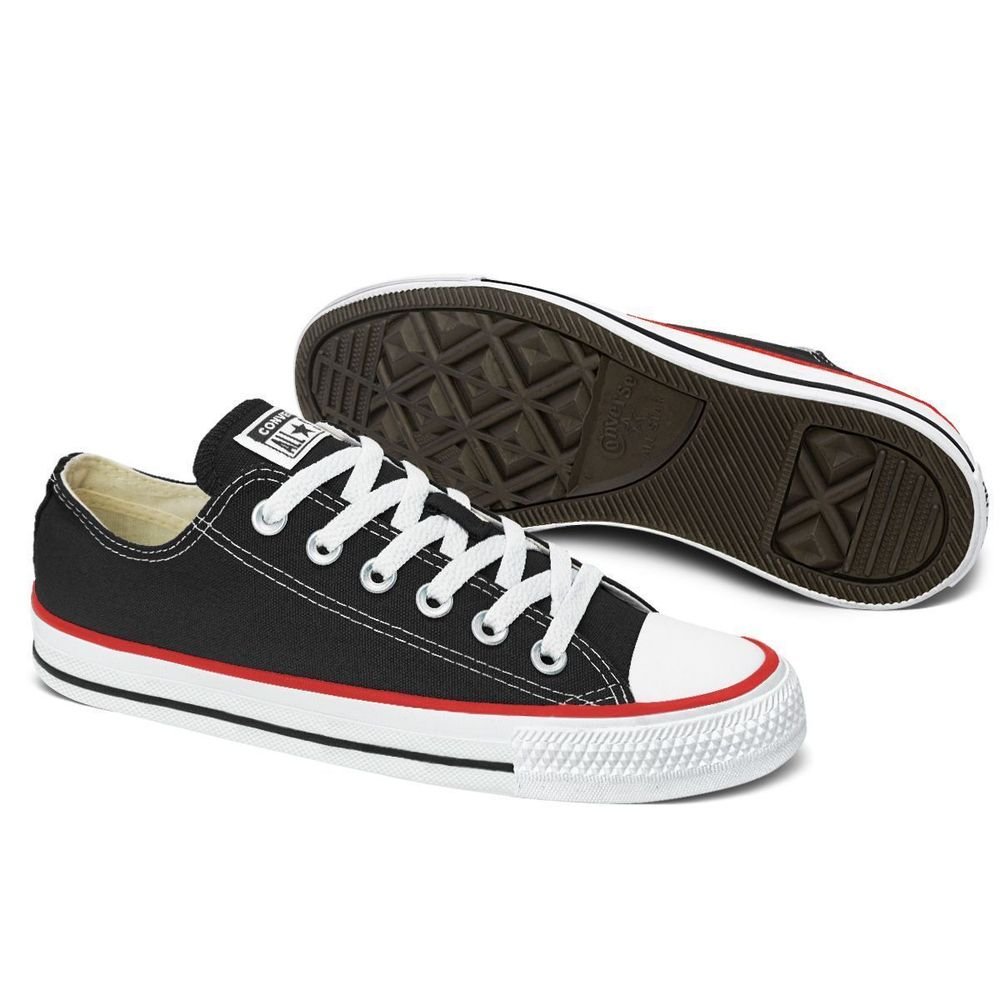 Tênis Converse Lona Unissex Chuck Taylor All Star | Preto Preto 8
