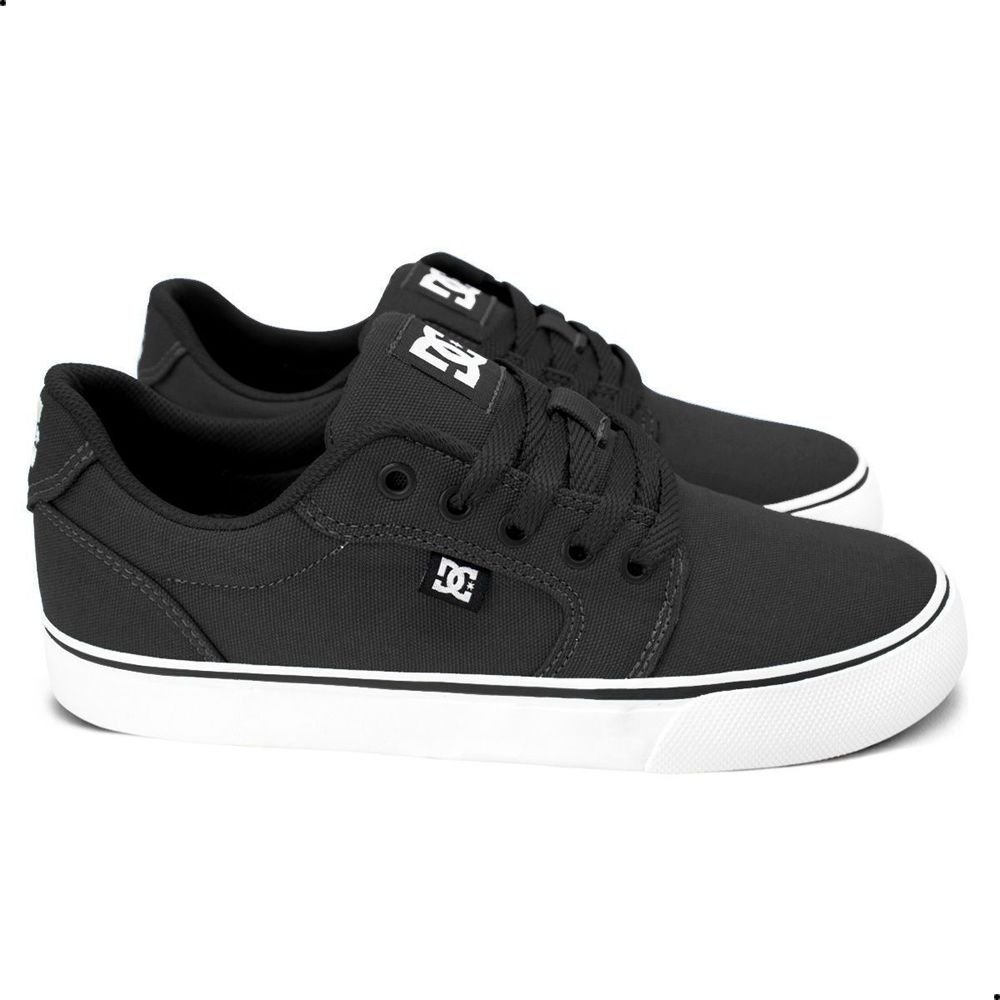 Tênis DC Shoes Anvil LA TX Unissex | Preto Branco Preto 3