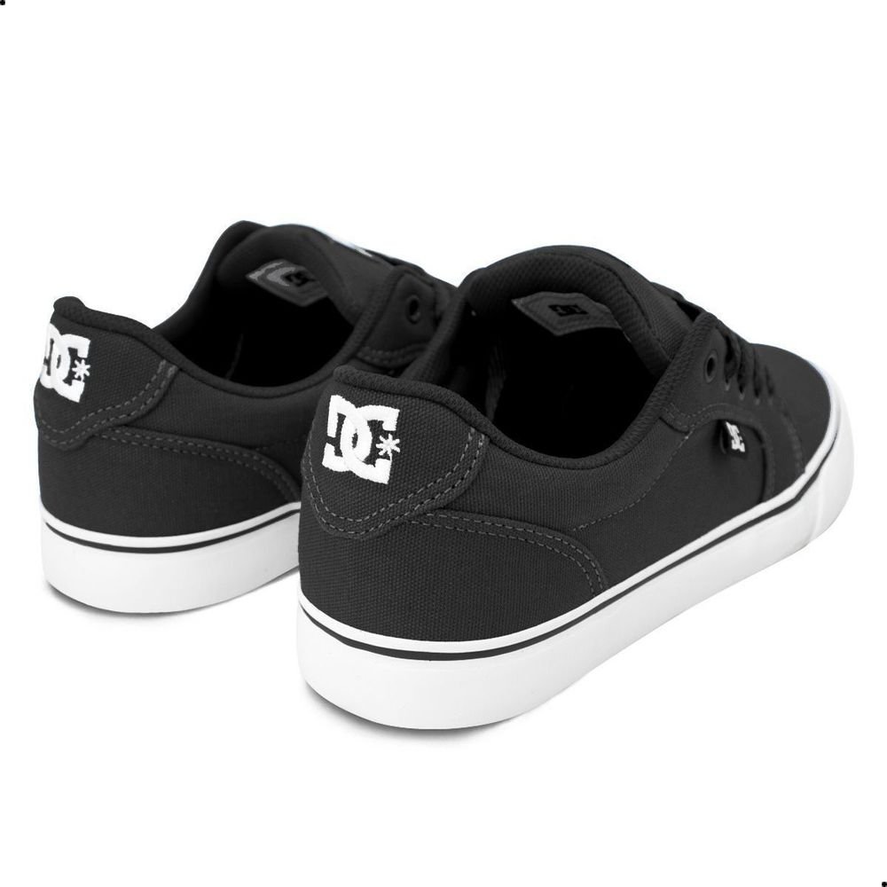 Tênis DC Shoes Anvil LA TX Unissex | Preto Branco Preto 4