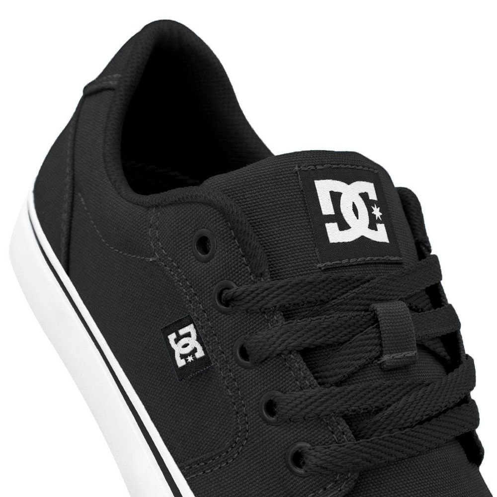 Tênis DC Shoes Anvil LA TX Unissex | Preto Branco Preto 5