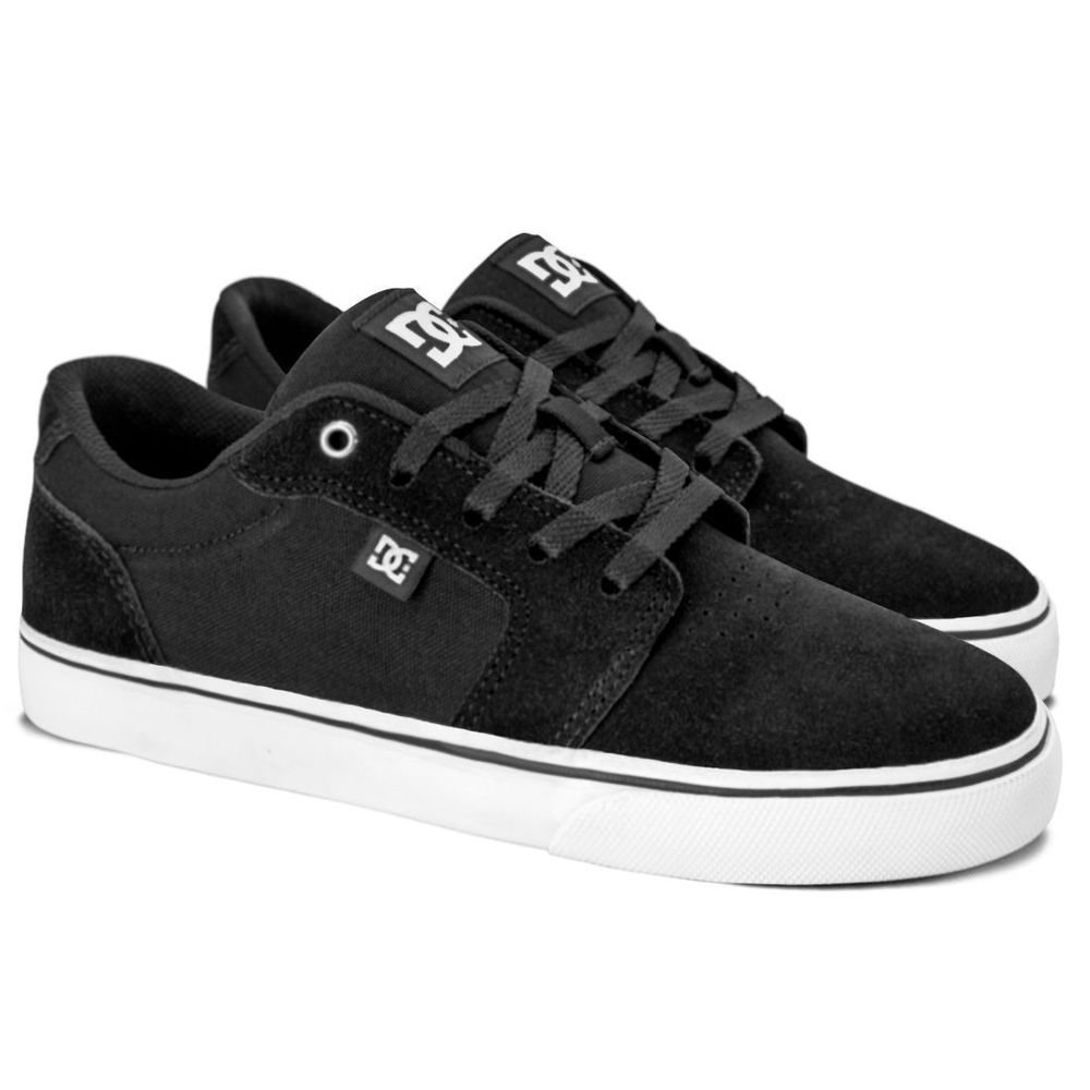 Tênis DC Shoes Anvil LA Unissex | Preto Branco Preto 2