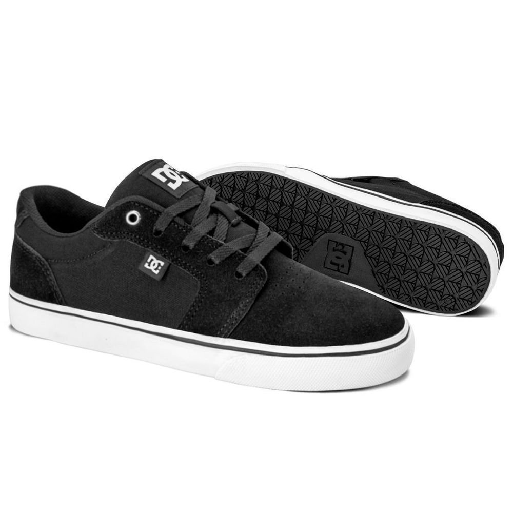 Tênis DC Shoes Anvil LA Unissex | Preto Branco Preto 3
