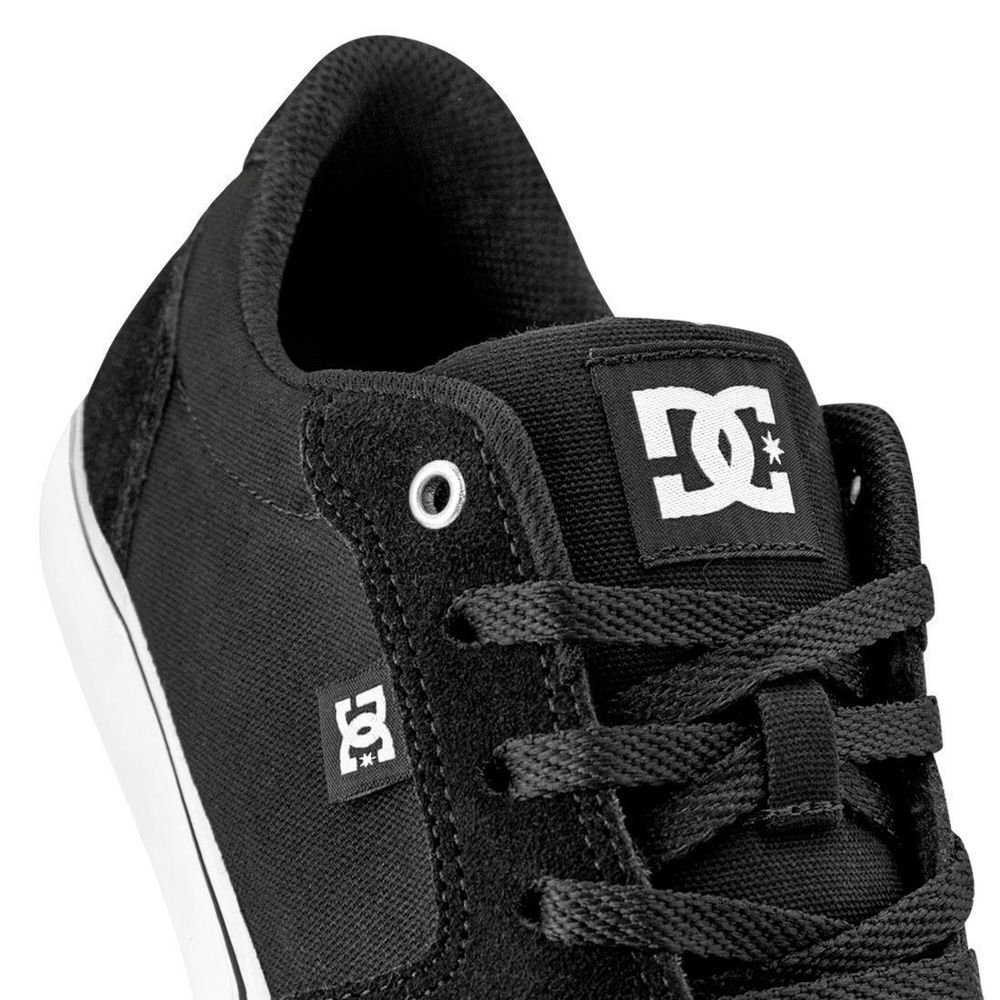 Tênis DC Shoes Anvil LA Unissex | Preto Branco Preto 7