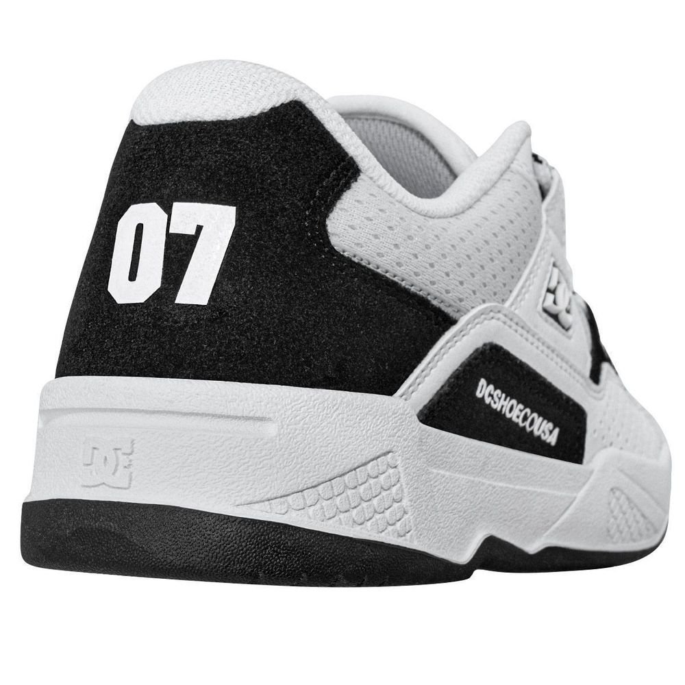 Tênis DC Shoes Construct IMP Unissex | Preto Branco Branco 4