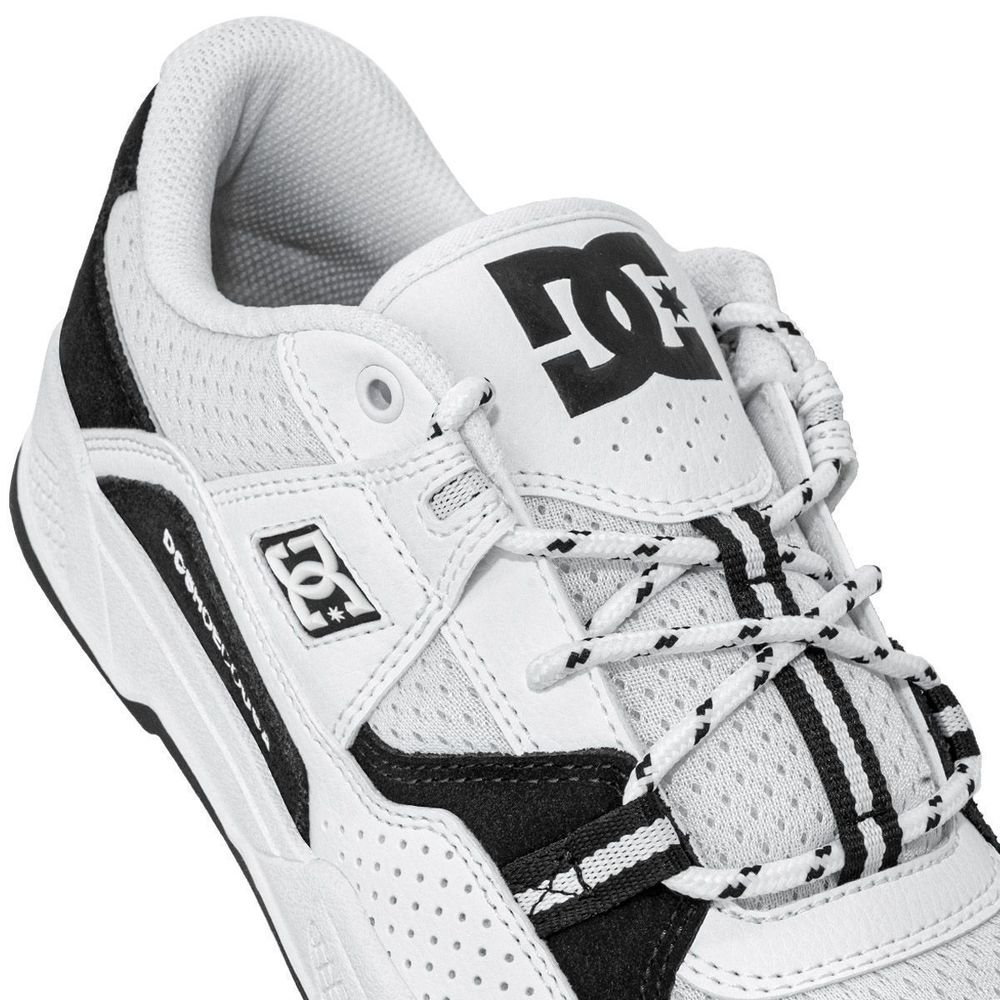 Tênis DC Shoes Construct IMP Unissex | Preto Branco Branco 5