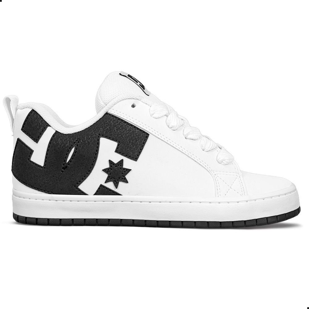Tênis DC Shoes New Court Graffik SD Unissex | Branco Preto