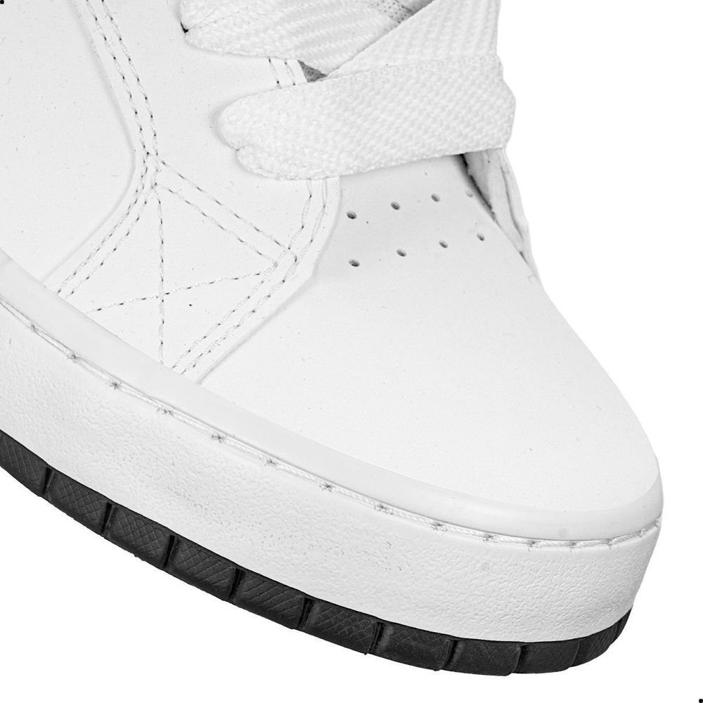 Tênis DC Shoes New Court Graffik SD Unissex | Branco Preto Branco 7