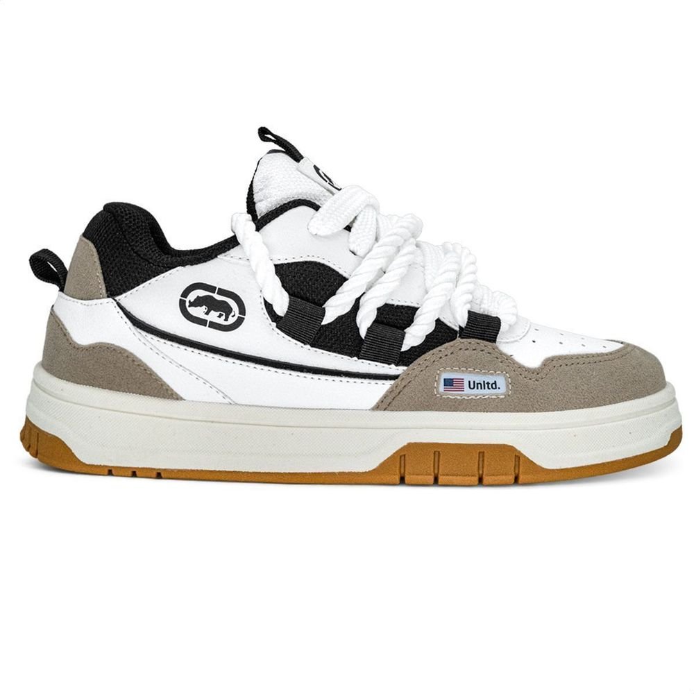 Tênis Ecko Memphis 708ECK  Unissex | Branco Preto Aveia