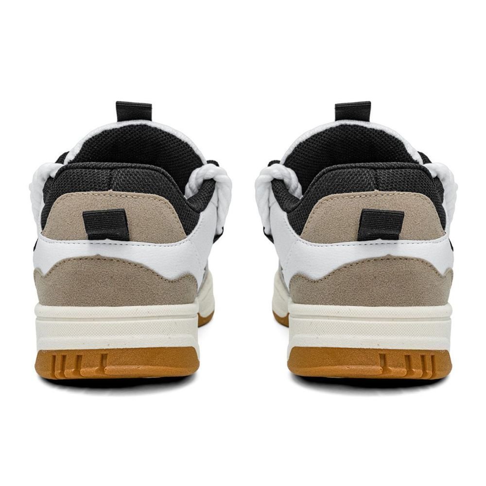 Tênis Ecko Memphis 708ECK Unissex | Branco Preto Aveia Branco 3
