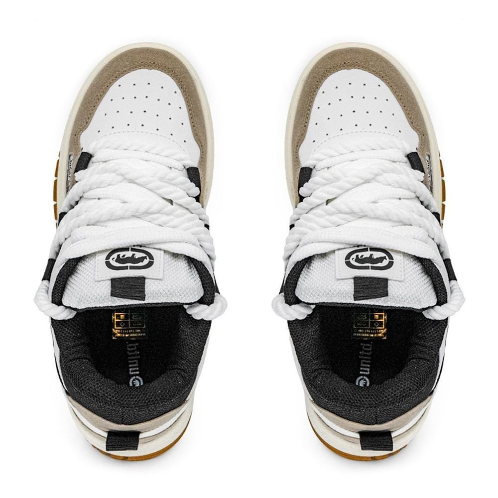 Tênis Ecko Memphis 708ECK Unissex | Branco Preto Aveia Branco 4