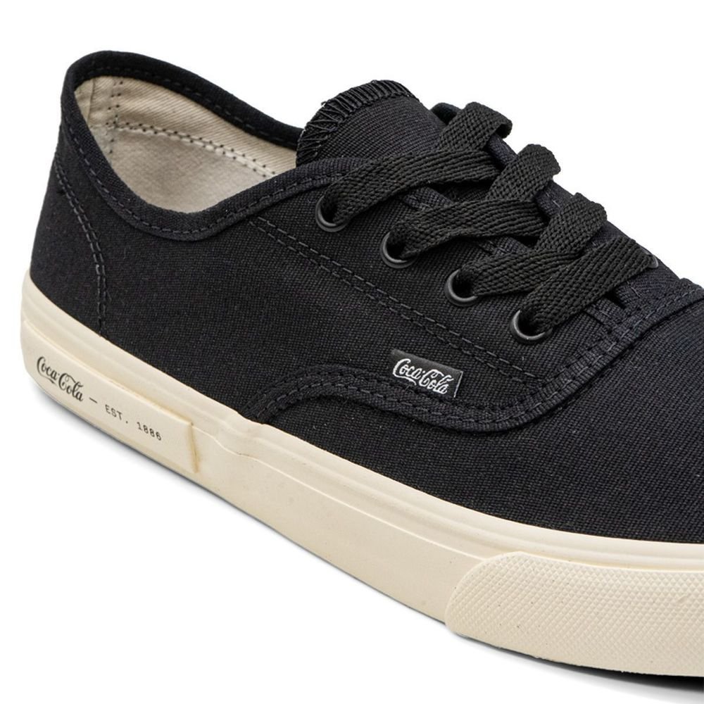 Tênis Coca Cola Kick Travel Unissex | Preto Preto 6