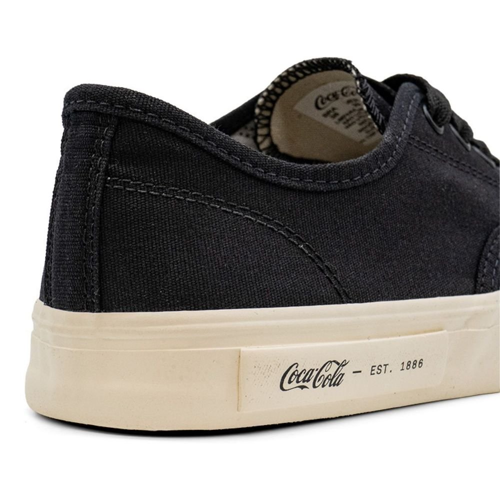 Tênis Coca Cola Kick Travel Unissex | Preto Preto 7