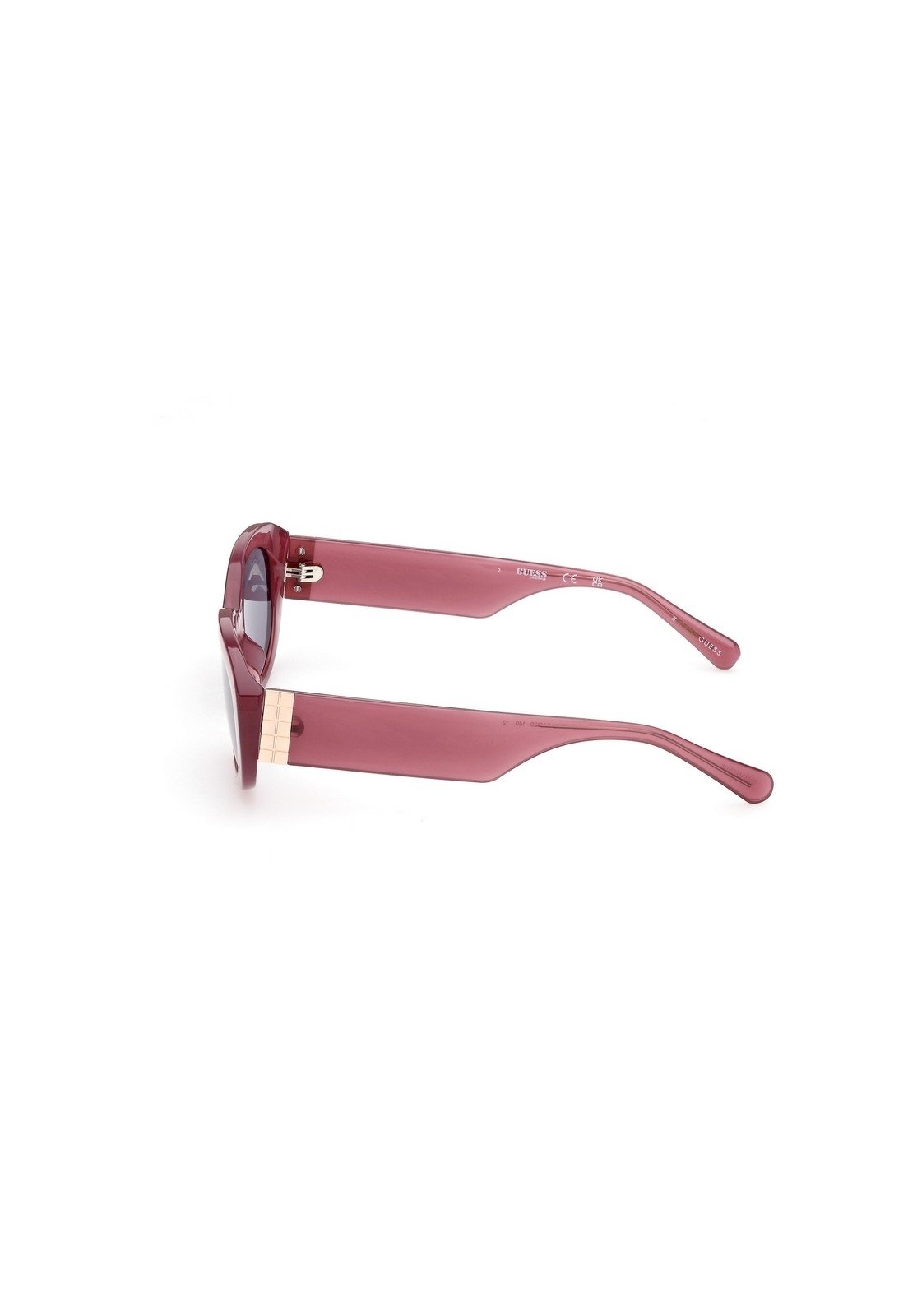 Óculos de Sol Oval Vintage Guess Vermelho
