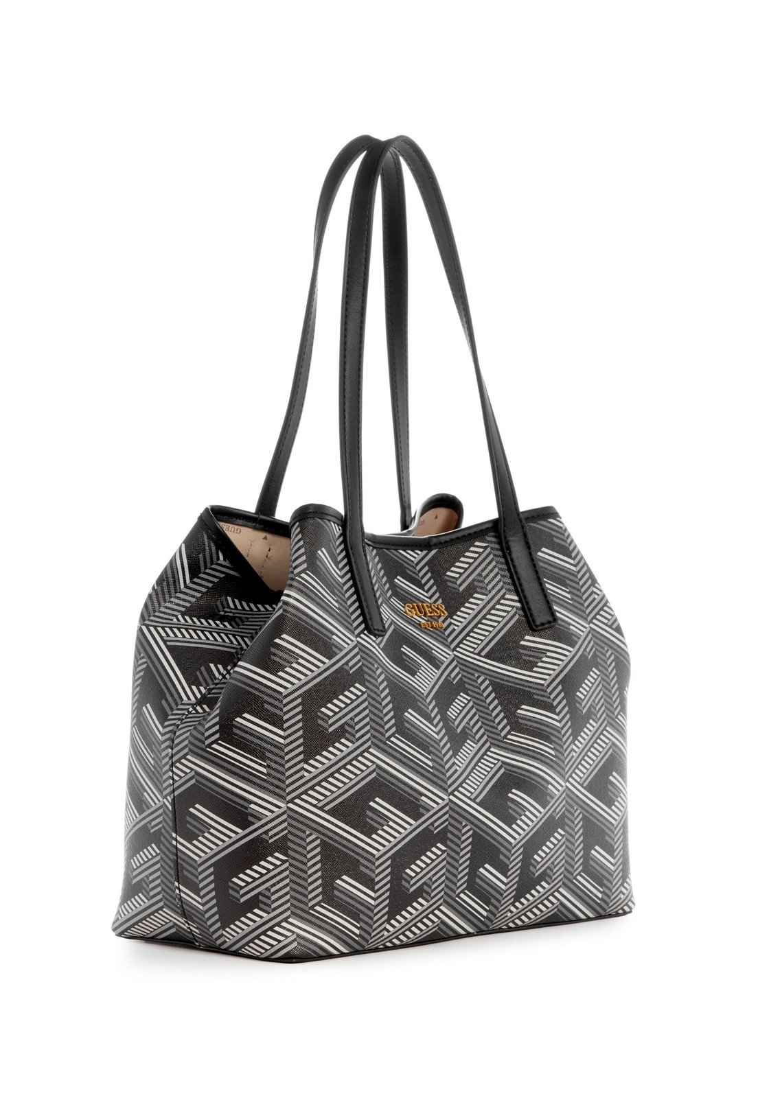 Bolsa Vikky Oversized G Cube Guess Preto 3