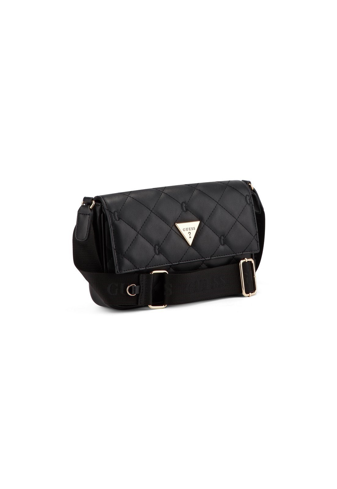 Bolsa Colton Mini Crossbody Flap Guess Preto 2