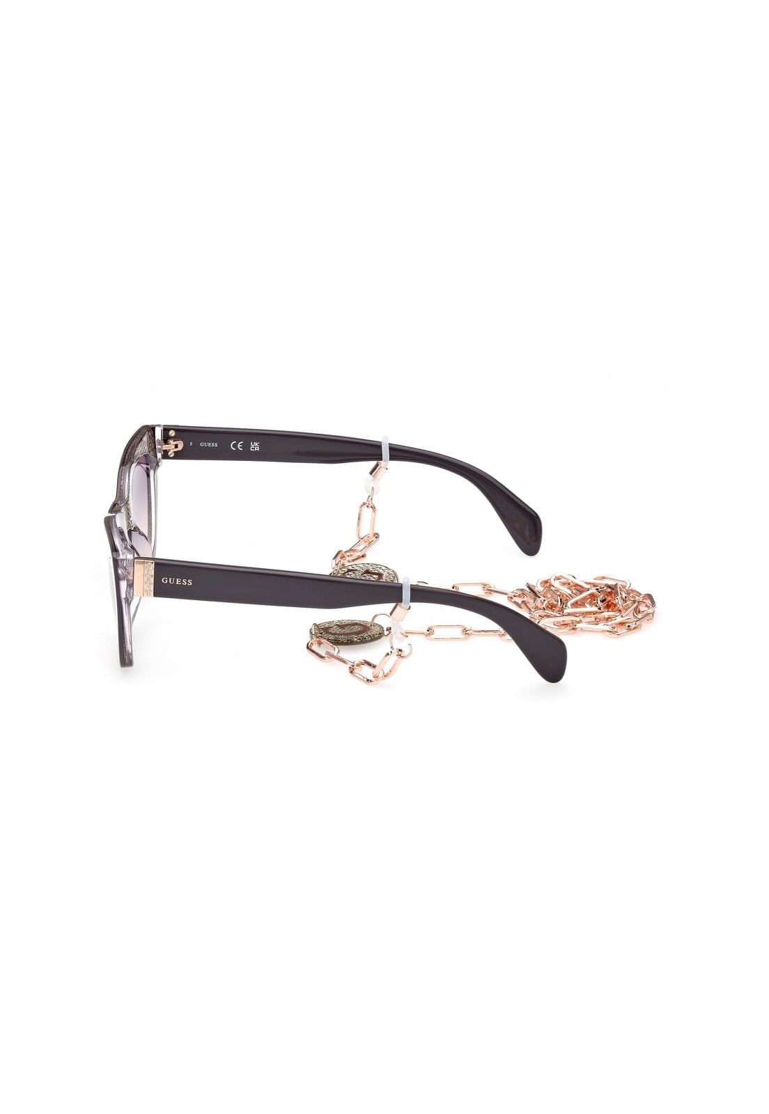 Óculos de Sol Strass Correntes Guess Off White Multicores 3