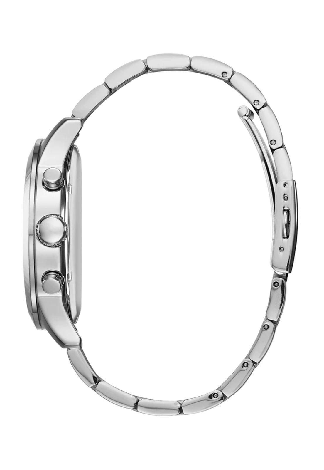 Relógio Redondo Aço Prata 2